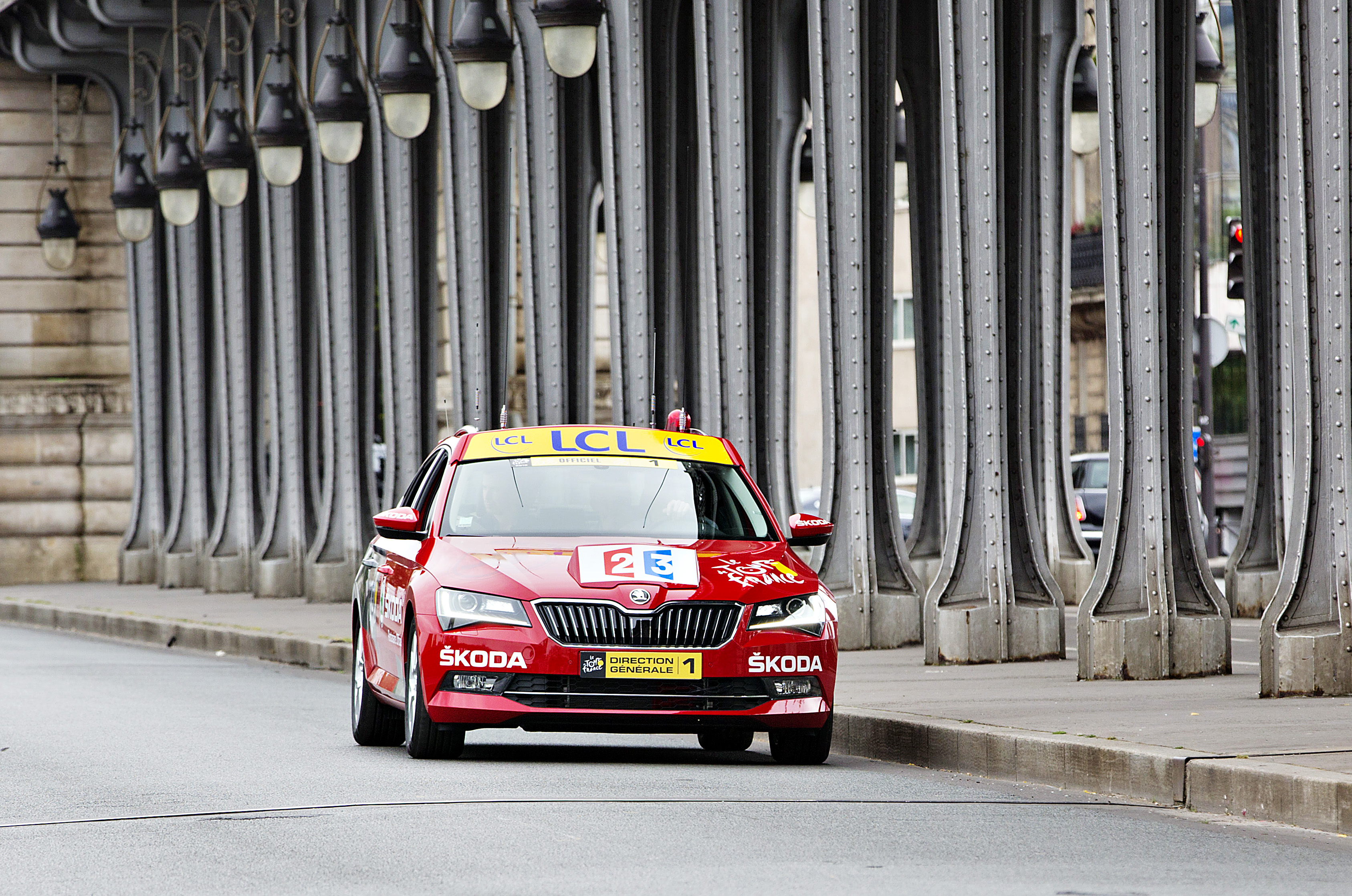 Skoda Red Car Tour de France