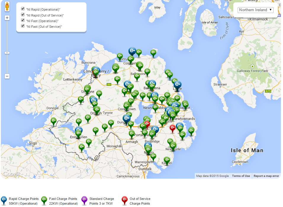 Electric Charging Points NI